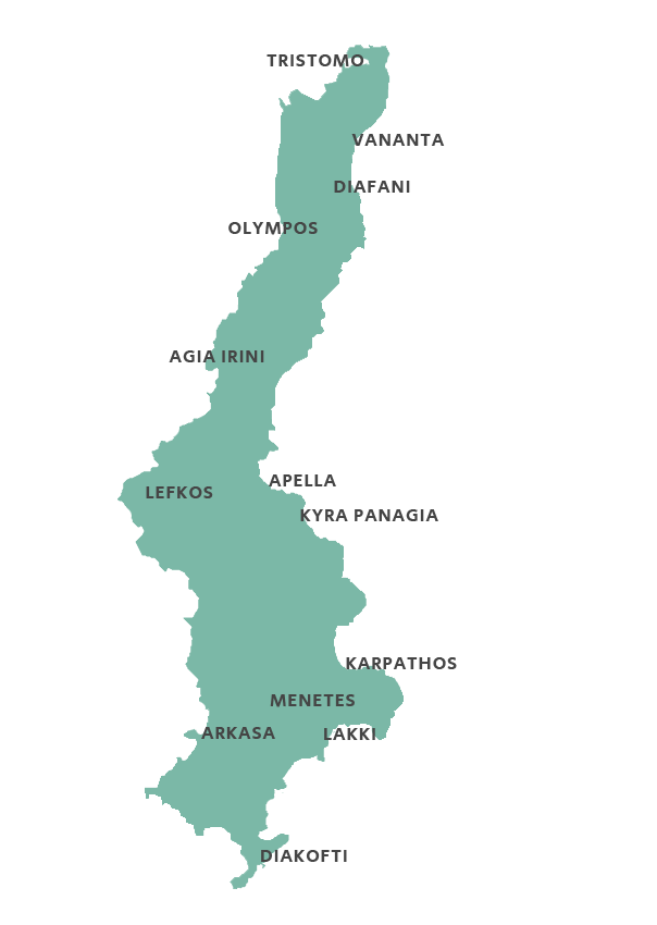 Map of Karpathos